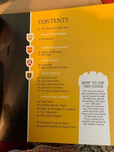 Photo of free Warwick Castle Guidebook (Wyken Coventry) #3