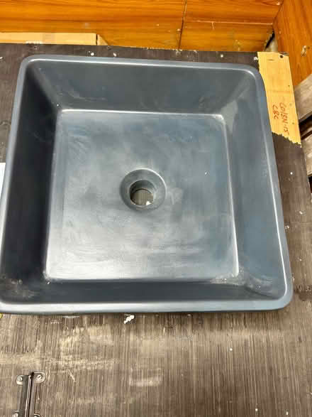 Photo of free Square black concrete sink (Stapleford abbots) #3