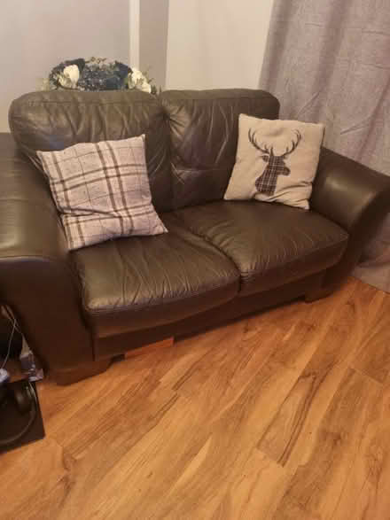 Photo of free 2 x 2seater soft leather sofas (Osmaston derby) #2