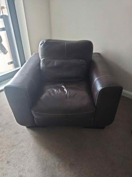 Photo of free Large leather chair (Paddock Wood TN12) #1