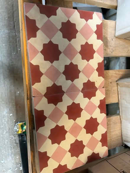Photo of free 20x20 cement tiles (Stapleford abbots) #1