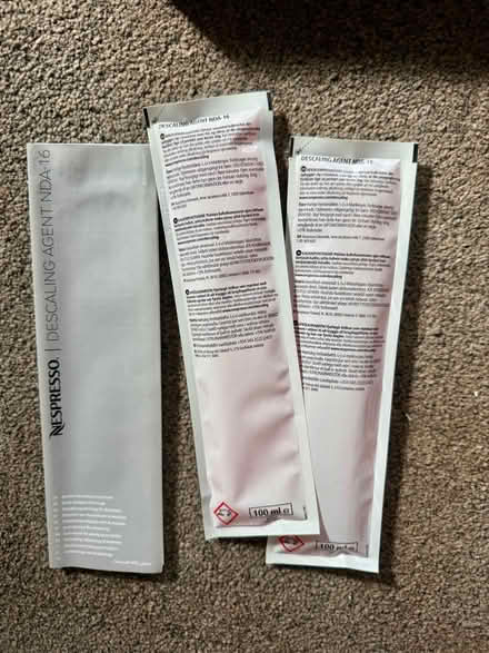 Photo of free Espresso descaling sachets (TQ2) #2