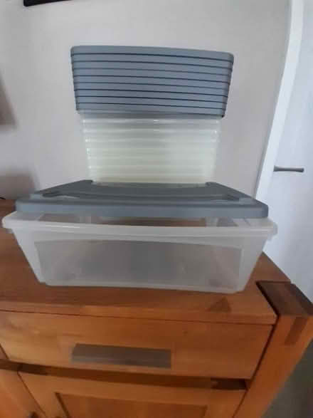 Photo of free Set of 10 shoe storage boxes (Tapton S41) #1