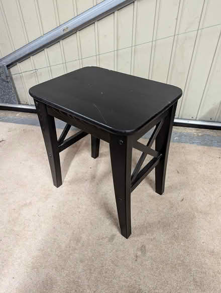 Photo of free 2 x black IKEA small tables (SG5) #1