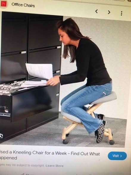 Photo of Kneeling chair / ergonomic chair (Chapel Allerton LS8) #1