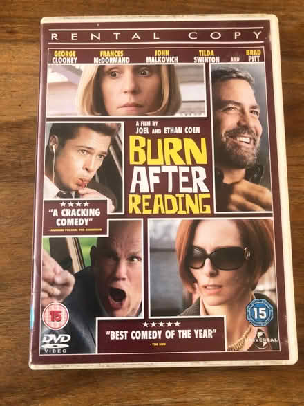 Photo of free DVD - Burn after reading (Barnard's Green WR14) #1