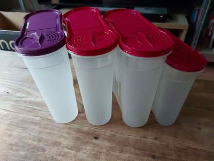 Photo of free Plastic storage containers, 3 large, 1 medium (Moulsecoomb BN2) #1