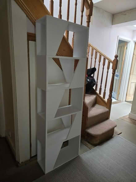 Photo of free Tall white mdf shelving unit (GU2 Guildford) #3