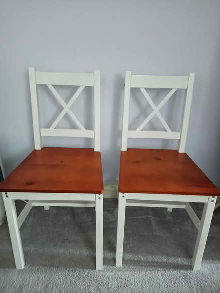 Photo of free 4 wooden chairs (OX3 Wood Farm) #1