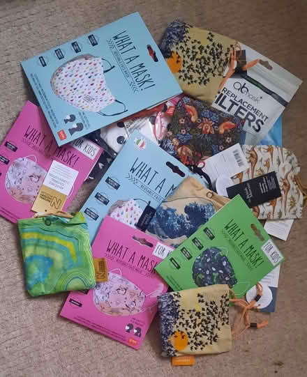 Photo of free 100 fabric face masks - brand new (ME14) #1