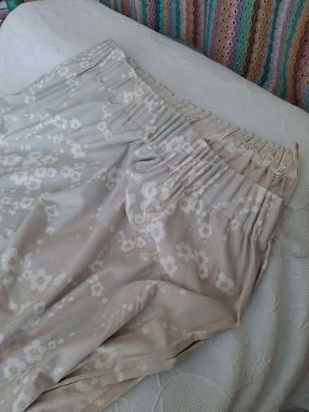 Photo of free Pair of large cotton curtains, lined (Charlton Kings GL52) #2