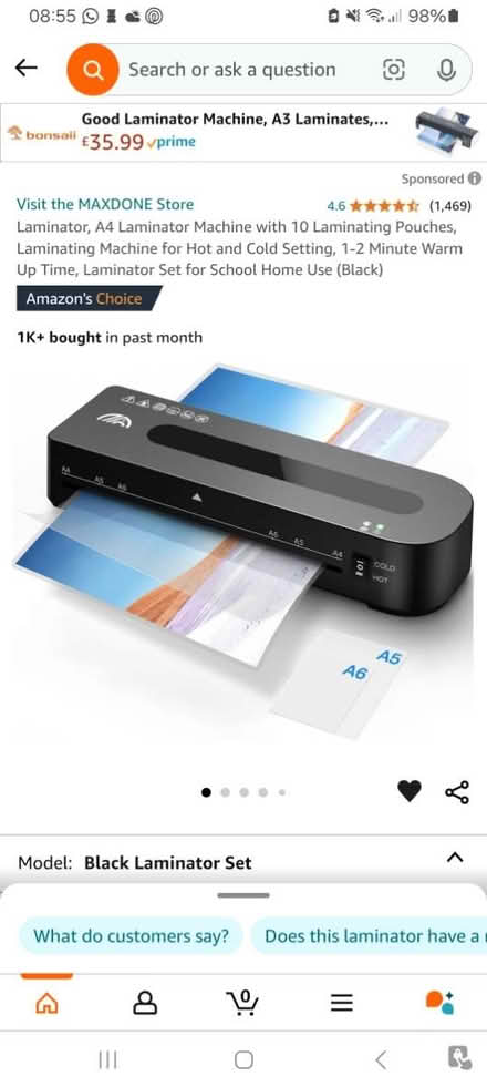 Photo of Laminator (S8 Woodseats) #1
