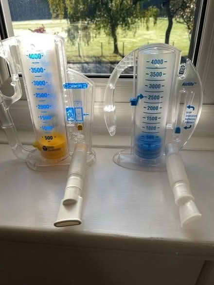 Photo of free 2 x LUNG BREATHING EXERCISE SPIROMETER (Selsdon CR2) #1