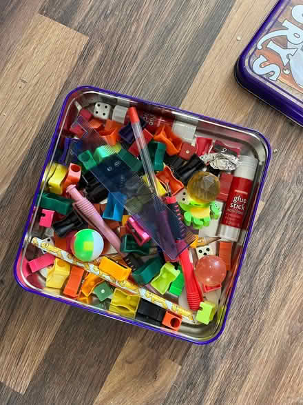 Photo of free Box of sharpeners, dice, balls (Braintree CM7) #1
