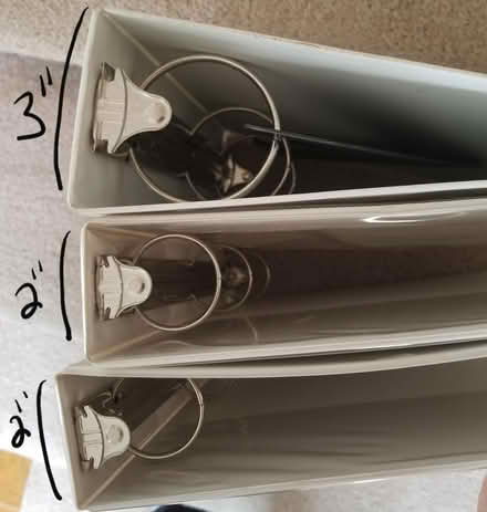 Photo of free Three 3-ring binders (Audubon, near Arcola school) #2