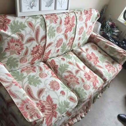 Photo of free 3 seater sofa, 2 armchairs and a footstool (Alfreton DE55) #1