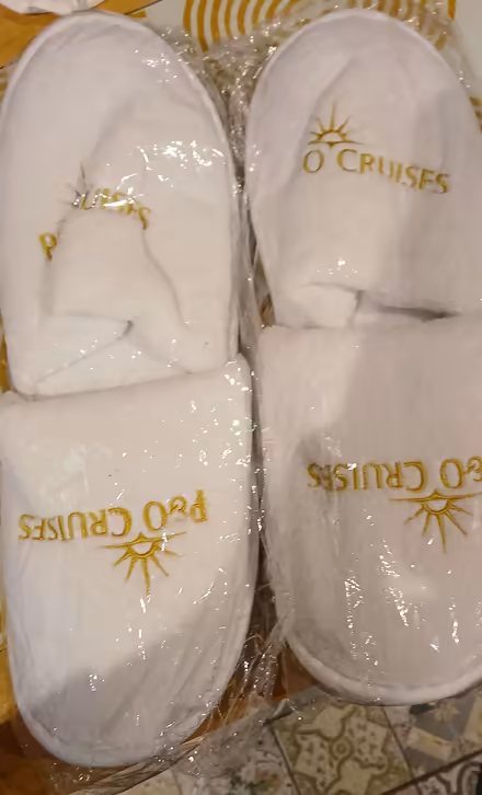 Photo of free 2 pairs white towelling spa slippers, size L/XL (South Croydon CR2) #2