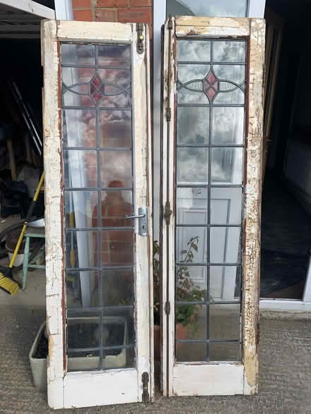 Photo of free Pair of old stained glass french doors (Harrogate HG1) #1