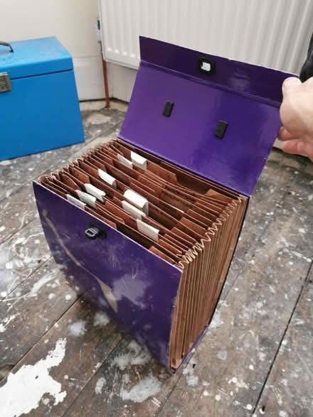 Photo of free Purple A4 filing box (West Worthing) #2