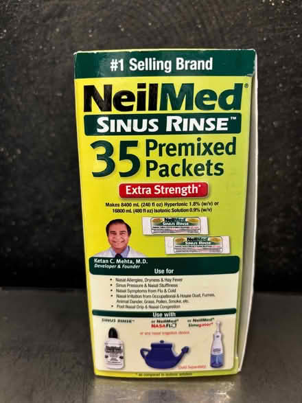 Photo of free Box of unopened NeilMed Sinus Rinse sachets (Hurdsfield SK10) #1