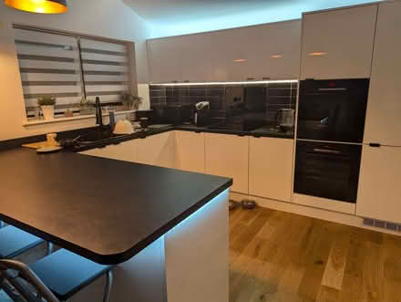 Photo of free Glass splashback (black) (Polegate BN26) #2