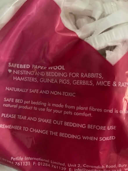Photo of free Small animal bedding (Langley Court BR3) #2