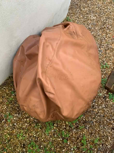 Photo of free Faux leather brown bean bag (Burgess Hill) #1
