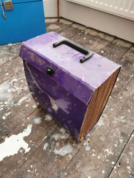 Photo of free Purple A4 filing box (West Worthing) #1