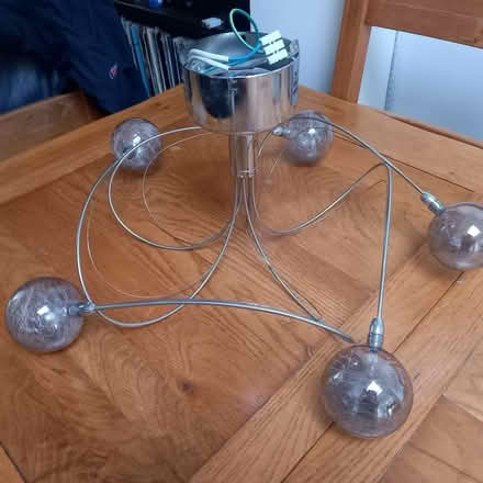 Photo of free 5 bulb chrome ceiling light (Eastcote HA4) #1