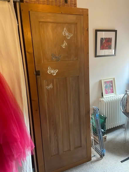 Photo of free Small solid oak wardrobe (Prestwich M25) #1