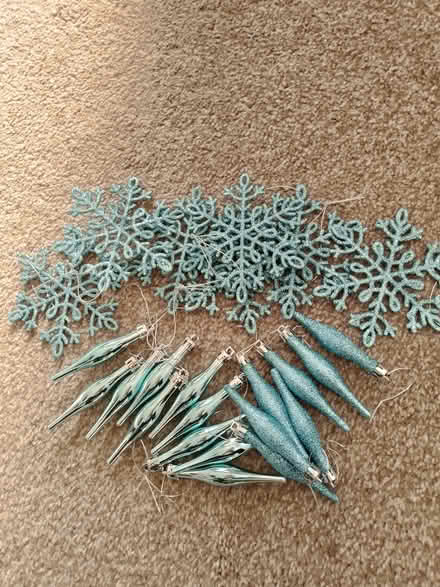 Photo of free 24 blue decorations (Stockport SK7) #1