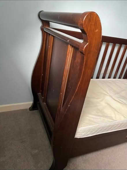 Photo of free Sleigh type child bed (North of Romsey SO20) #3