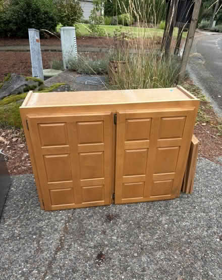 Photo of free Wood kitchen cabinet (Mill Creek) #1