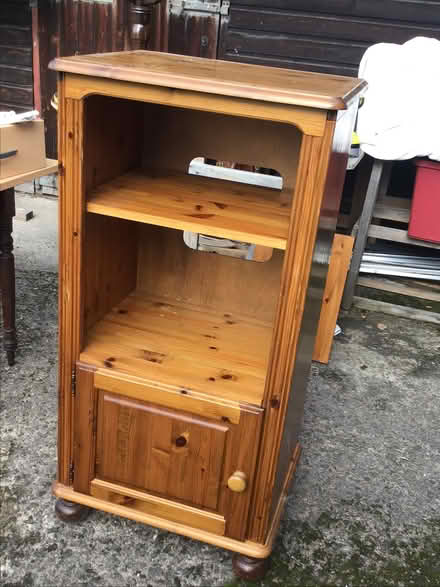 Photo of free Tall pine music (or anything) cupboard (Presteigne LD8) #1