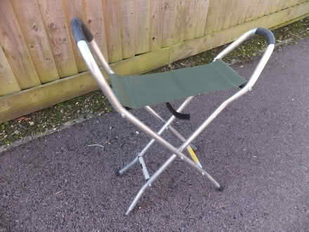 Photo of free Folding canvas seat on aluminium stool (Bourton on the Water GL54) #1