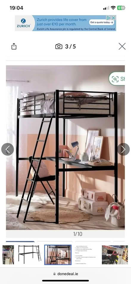 Photo of free Metal High Sleeper (Knocknacarra) #3