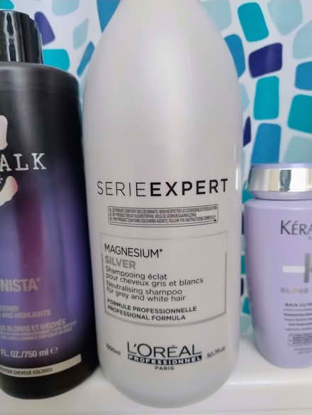 Photo of free Selection of blue/purple shampoos and conditioners (Queenstown Road SW8) #2