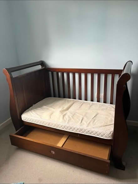 Photo of free Sleigh type child bed (North of Romsey SO20) #1