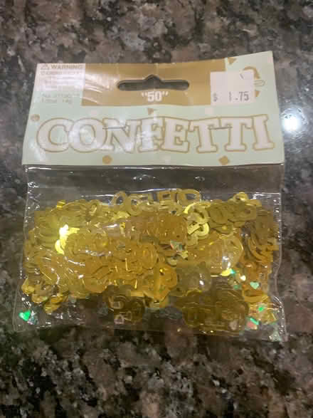 Photo of free 50 yr old gold confetti (Saratoga) #1