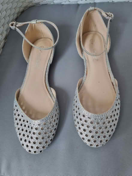 Photo of free Silver Ballet Flat Shoes (West Byfleet KT15) #1