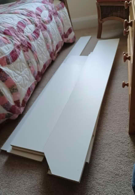 Photo of free 9 wood shelfs - white melamine (Bb11 2rh) #2