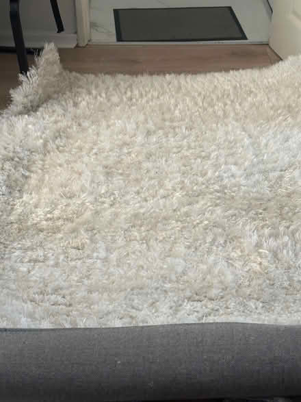 Photo of free White Shaggy Rug (Morden SM4) #1