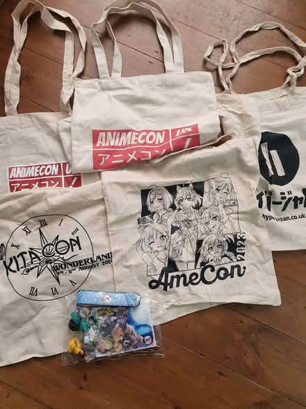 Photo of free Anime tote bags and Anime bits (Troy Town ME1) #1