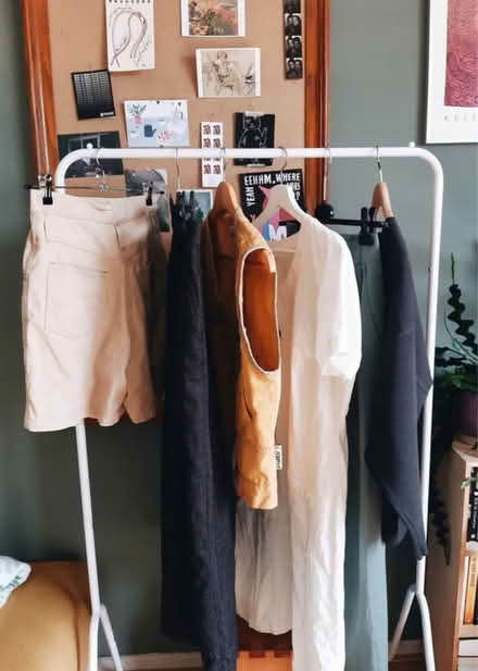 Photo of free White clothing rack (Crouch Hall Road) #2