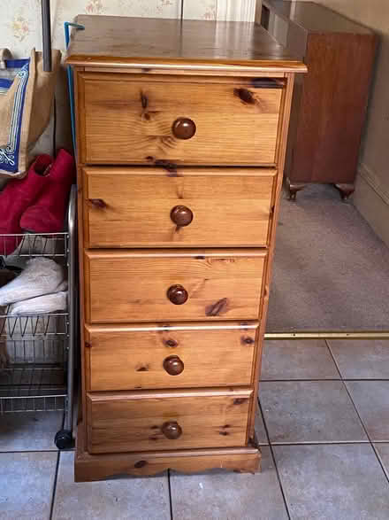 Photo of free Narrow chest of drawers (Barton road) #1