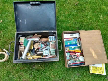 Photo of free Drawing cabinet making items in metal box (Moortown LS6) #1