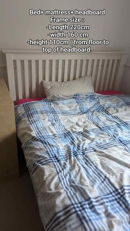 Photo of free Kingsize Bed Frame with Mattress – Scandinavian Style (Roehampton SW15) #1