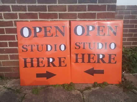 Photo of free A1 size sturdy 'Open Studio' signs (Bowbridge GL5) #1