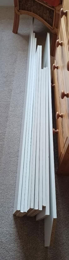 Photo of free 9 wood shelfs - white melamine (Bb11 2rh) #1