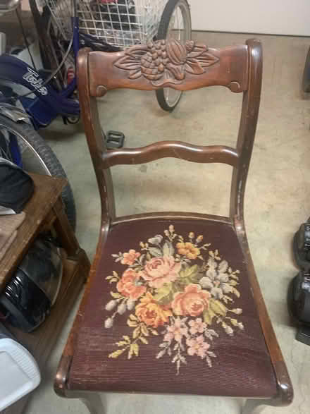Photo of free Small antique desk chair (Saratoga) #1
